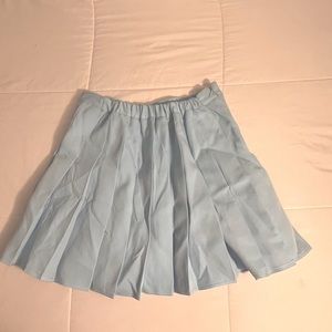 Baby blue pleated skirt